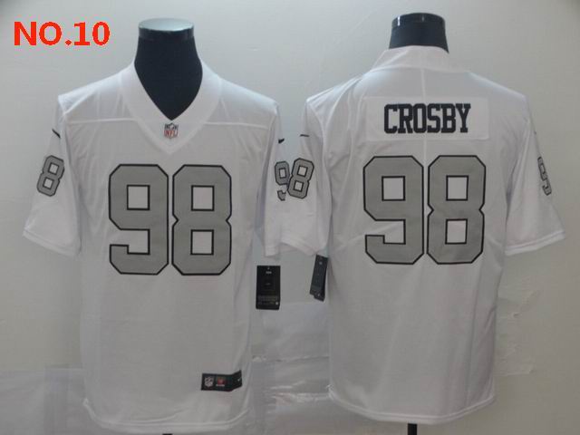 Men's Las Vegas Raiders 98 Maxx Crosby Jersey NO.10;